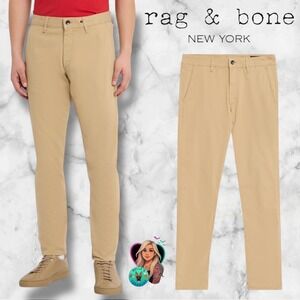 Rag & Bone Khaki Pants Men's 32 Fit 3 Slim Straight Leg Stretch Chino Button Fly